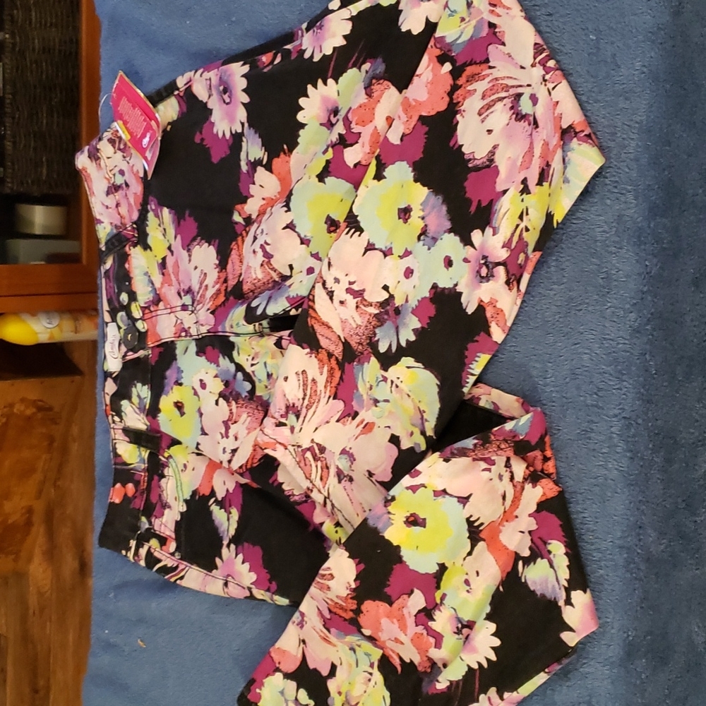 Candie's floral skinny jeans